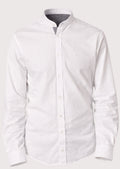 White Trachten cotton stand shirt for men, premium cotton Bavarian shirt, white Oktoberfest shirt, German traditional clothing, Alpine dress shirt, classic long sleeve Trachten apparel.
