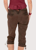 Women’s alpine folk bundhosen featuring knee-length cut