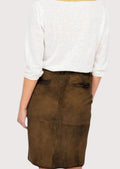 Women’s Bavarian suede leather skirt classic design