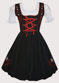 Flattering Women's Dirndl with Embroidered Details for Cultural Events