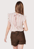 Women's Oktoberfest heritage lederhosen showcasing ornate embroidery, traditional design, and authentic German character.