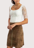 Women’s Oktoberfest suede skirt knee length classic fit