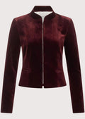 Women’s Trachten jacket in rich velvet fabric for cultural festivals and traditional events.