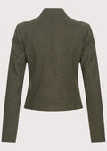 Elegant Women's Trachten Jacket in green with classic button detailing, ideal for traditional events and festive wear.